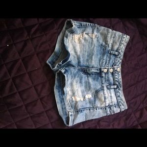 High waist Jean shorts